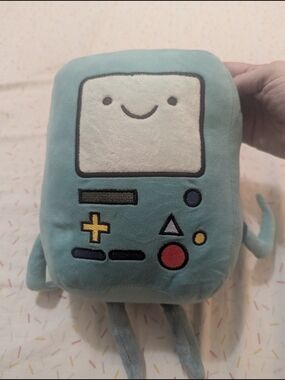 Adventure Time BMO Plush - Teal with White Face and Multicolor Buttons